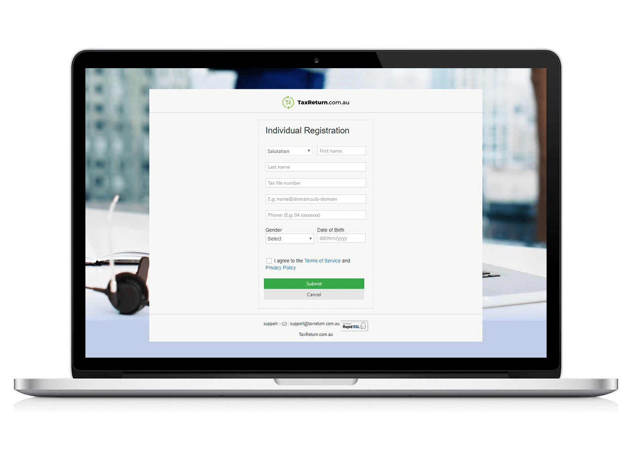 Step 1 - Registration