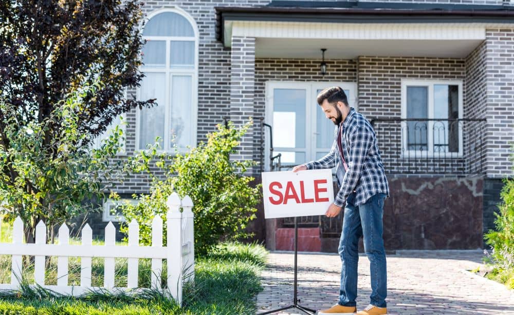 Man selling property