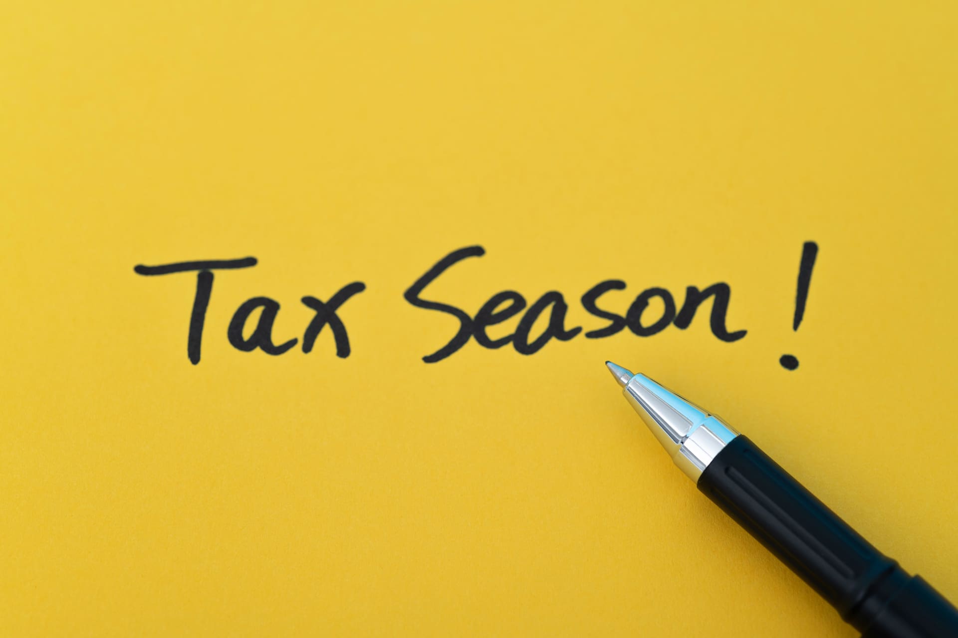 How to prepare for tax season written on yellow background