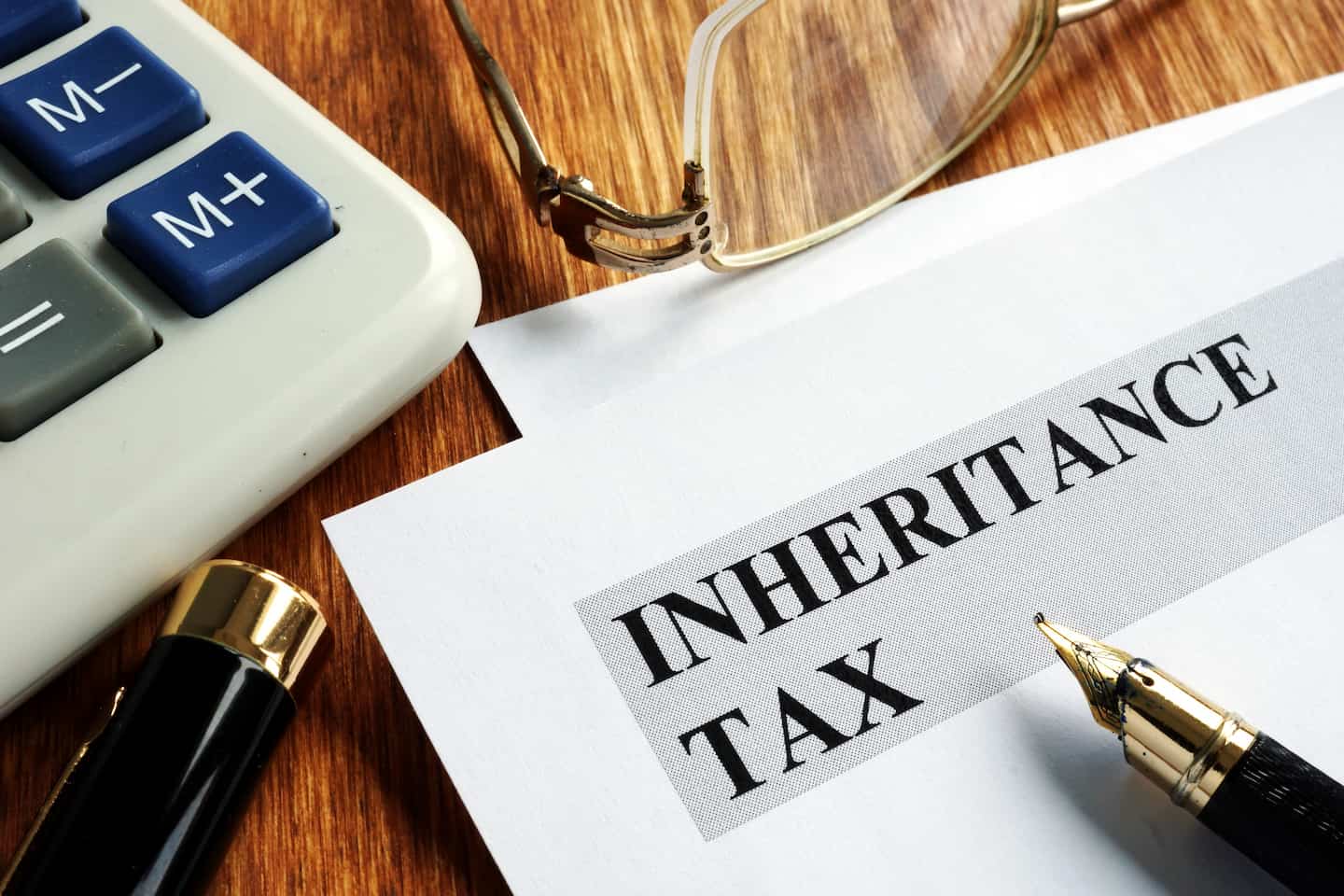 Calculator, pen and a piece of paper to answer do you get taxed on inheritance